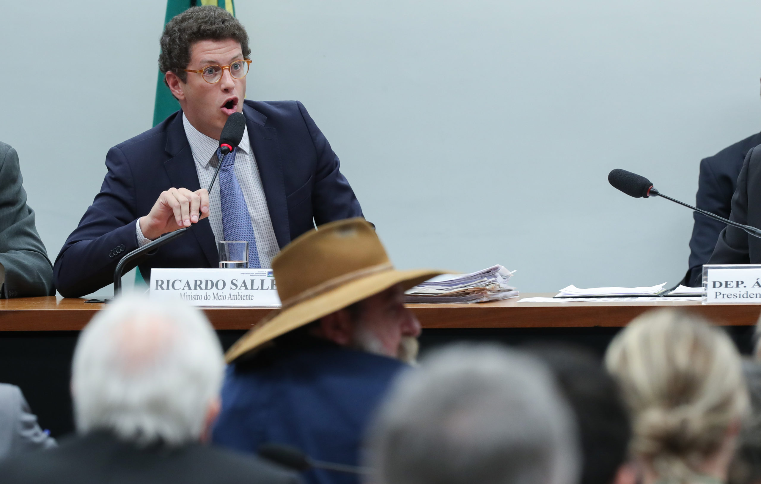 Ministro do meio ambiente, Ricardo Salles na Comissão de Integração Nacional, Desenvolvimento Regional e Amazônia. Foto: Lula Marques