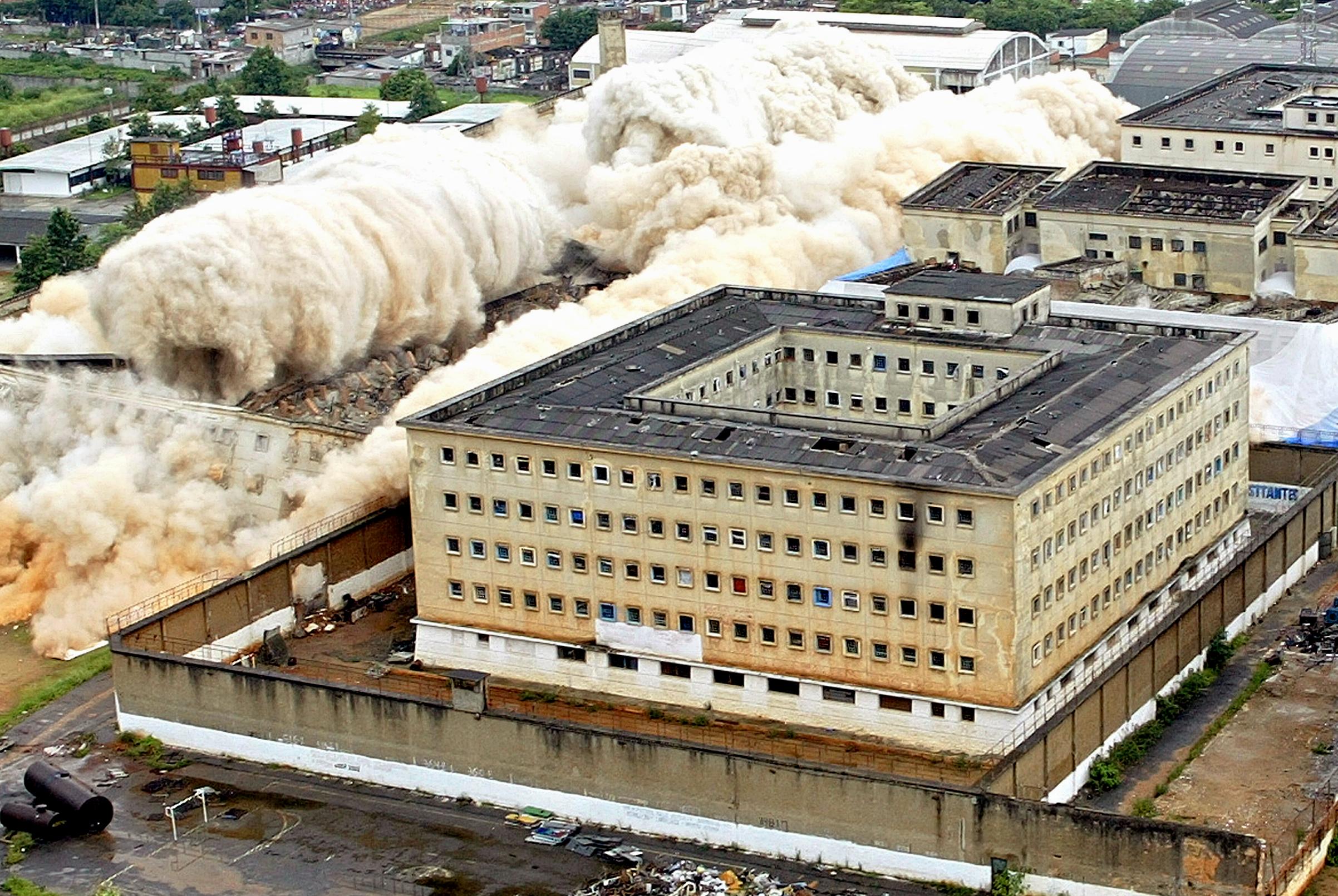 Antigo Complexo do Carandiru, onde aos menos 111 presos foram assassinados em 1992 no pavilhão nove em decorrência de ação policial. Foto: Mauricio Lima/ AFP
